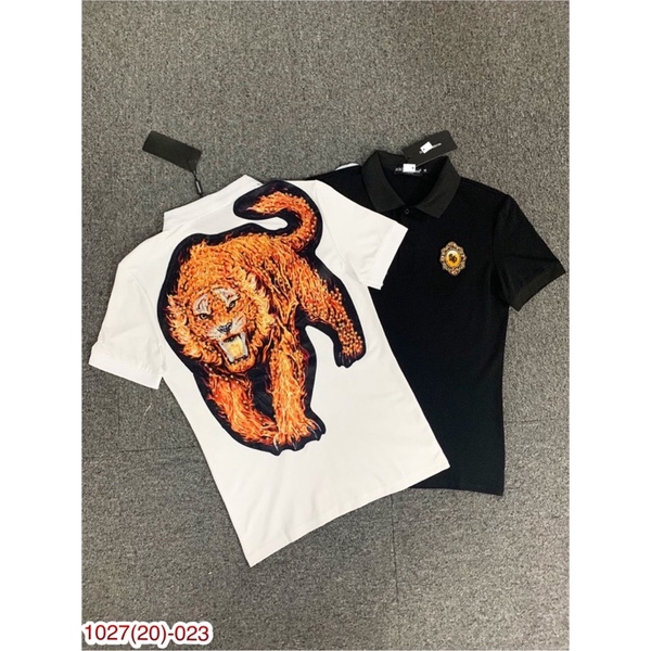 Áo Phông Nam DG Thêu Hình Hổ - Áo Polo DG Thêu Logo