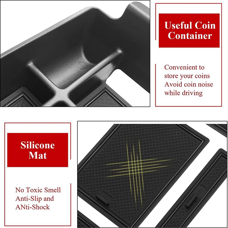 Khay Đựng Vật Dụng Bệ Tỳ Tay Xe Hơi Mercedes Benz C Class W206 C200 C220 2022