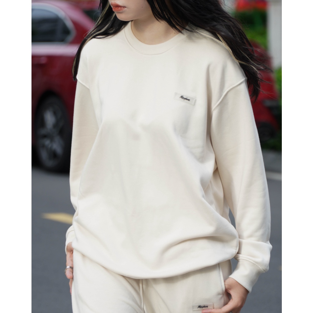 Áo Sweater Morpheus Basic Màu Kem