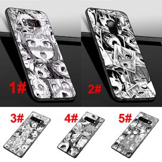Ốp điện thoại silicone mềm in hình ahegao anime cho Samsung Galaxy S10E S6 S7 Edge S8 S9 S10 Plus
