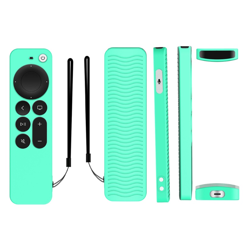 Vỏ Bọc Điều Khiển Từ Xa Bằng Silicone Bền Bỉ Bảo Vệ Trực Tiếp Cho Apple TV 4K 2021 6Th
