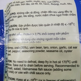 Chả giò rế con tôm Famy 500g (20 cuốn)