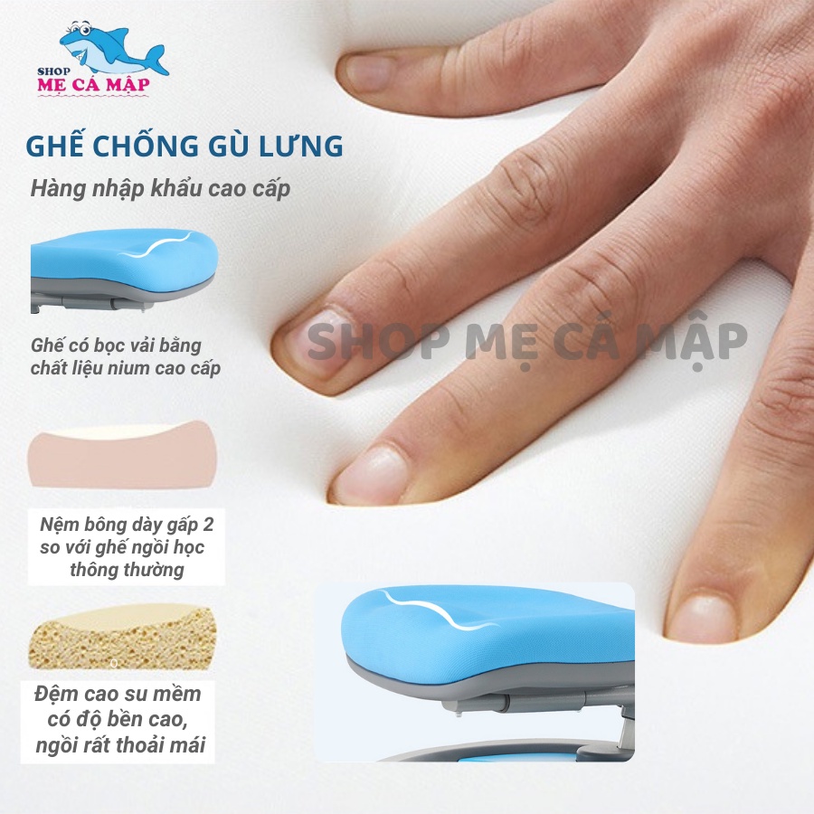 Ghế học sinh chống gù, chống cận cao cấp, ghế học sinh nâng hạ có đế chắc chắn HÀNG CAO CẤP