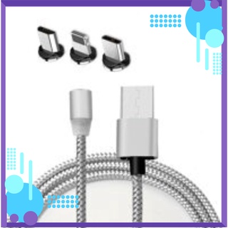 Cáp Sạc Hít Nam Châm 3 Đầu ( lighnting , type-c, micro-usb)