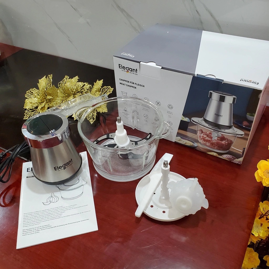 Máy xay thịt đa năng Elegant công suất 350W xay đa dạng các loại thực phẩm, nhập Đức