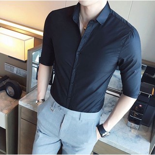 Áo sơ mi nam xanh đen chất lụa mịn, mềm giá gốc tận xưởng, sơ mi nam sơ mi nam - áo nam áo nam - áo áo áo áo