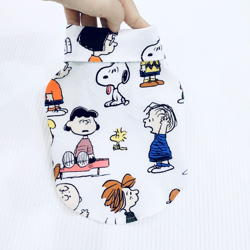 Áo sơ mi trắng hoạ tiết BABY CUTE thời trang dành cho thú cưng, Quần áo dành cho chó mèo LaLi Petfashion