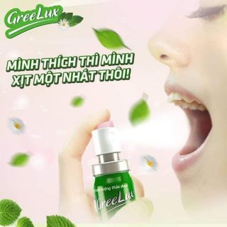 Xịt Greelux giảm hôi miệng,viêm lợi vệ sinh miêng