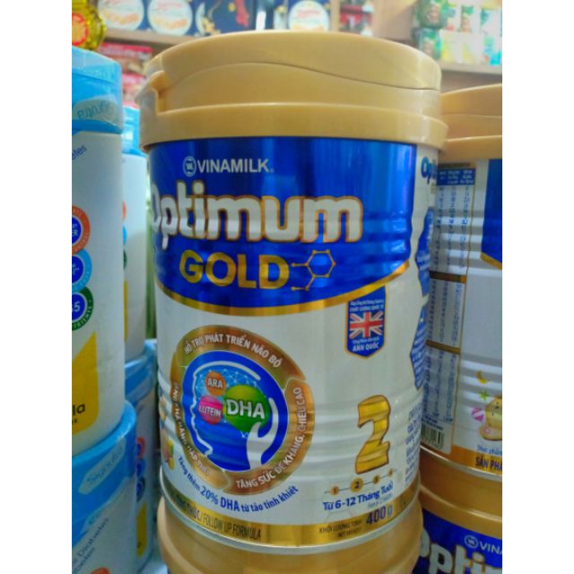 Thanh lý sữa bột Optimum gold 2 400g