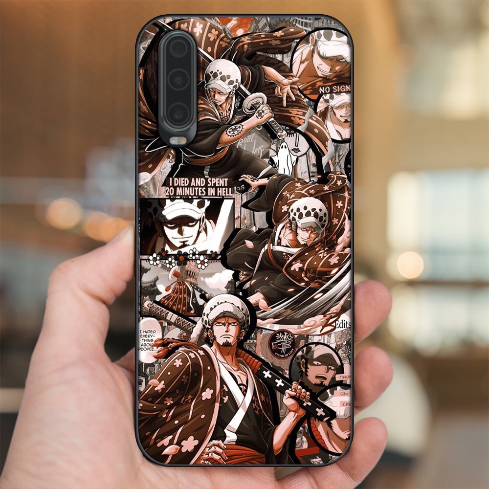 Ốp lưng Huawei P30 viền đen in hình Law One Piece