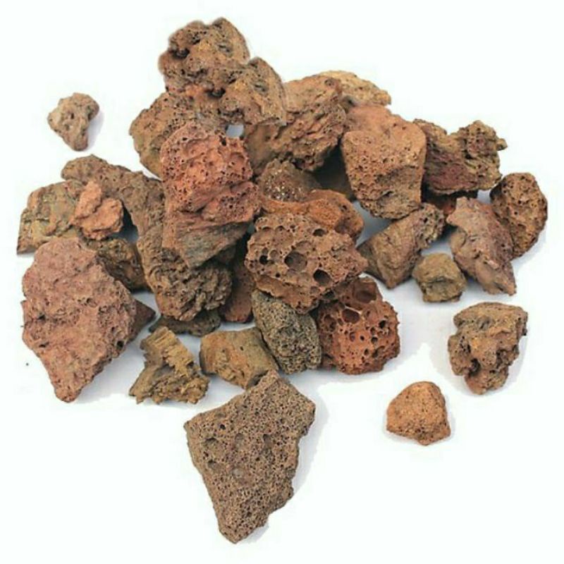 Đá Nham Thạch Đỏ SCORIA STONE vật liệu lọc trang trí bể cá -Milo Guppy