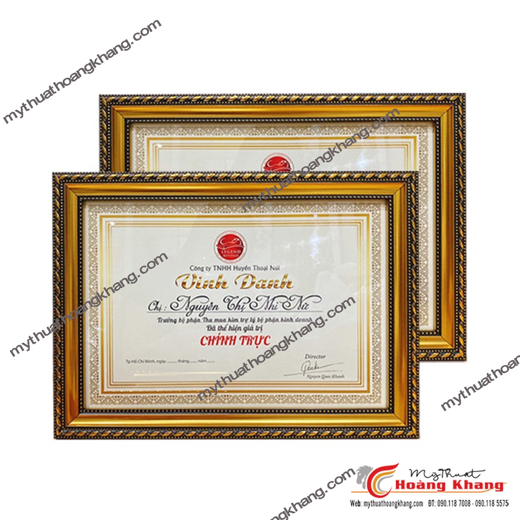 Khung Bằng Khen , Khung Giấy Khen , Kích Thước  Sản Phẩm Mới 100% Bản 3cm Hoa Văn
