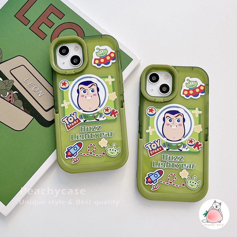 Ốp Điện Thoại TPU Mềm Có Giá Đỡ Hình Buzz Lightyear Cho iPhone 14 13 12 Pro Max 11 Xr Xs Max X