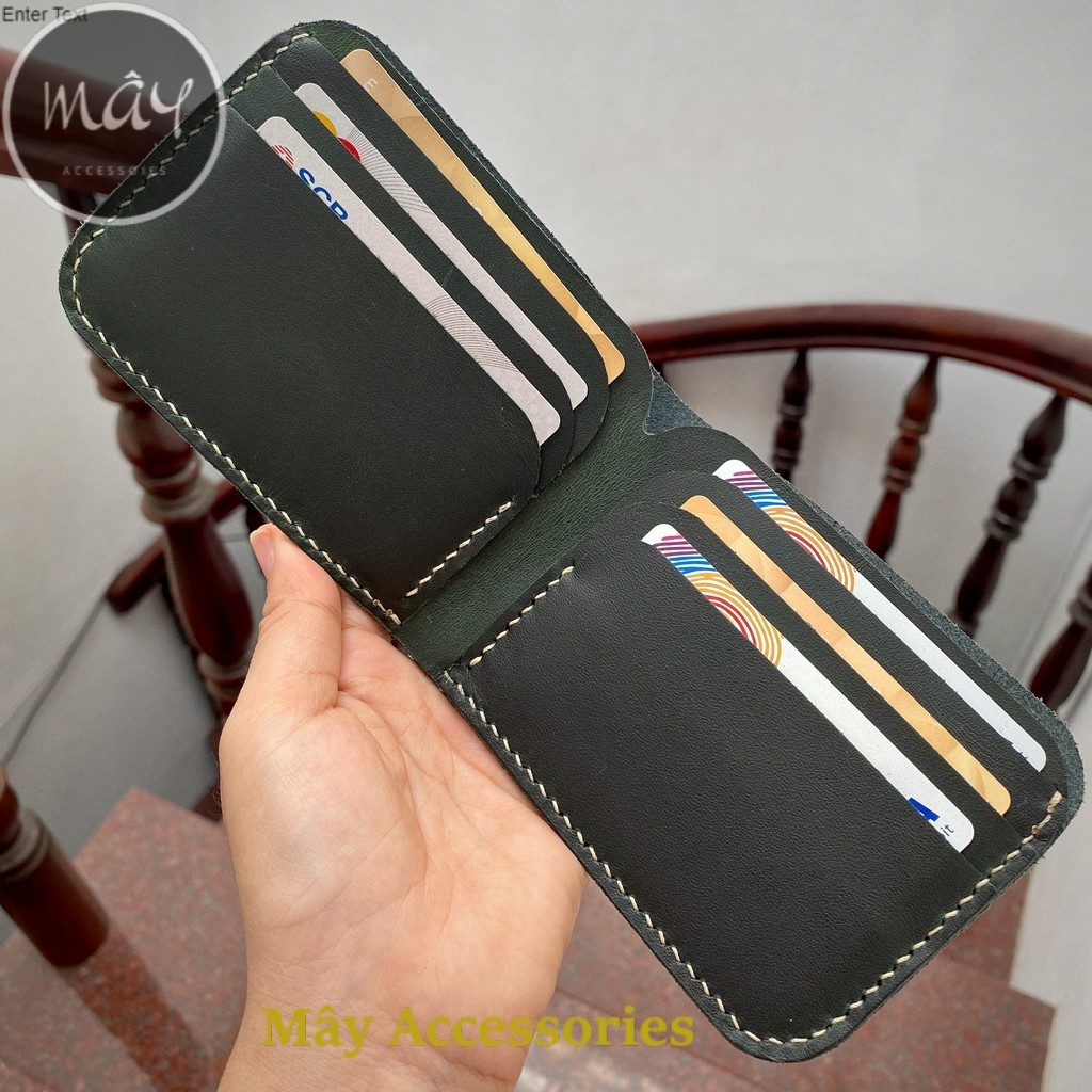 Ví nam ngang da bò Handmade cao cấp ( may tay từ nghệ nhân ) Mây Accesories