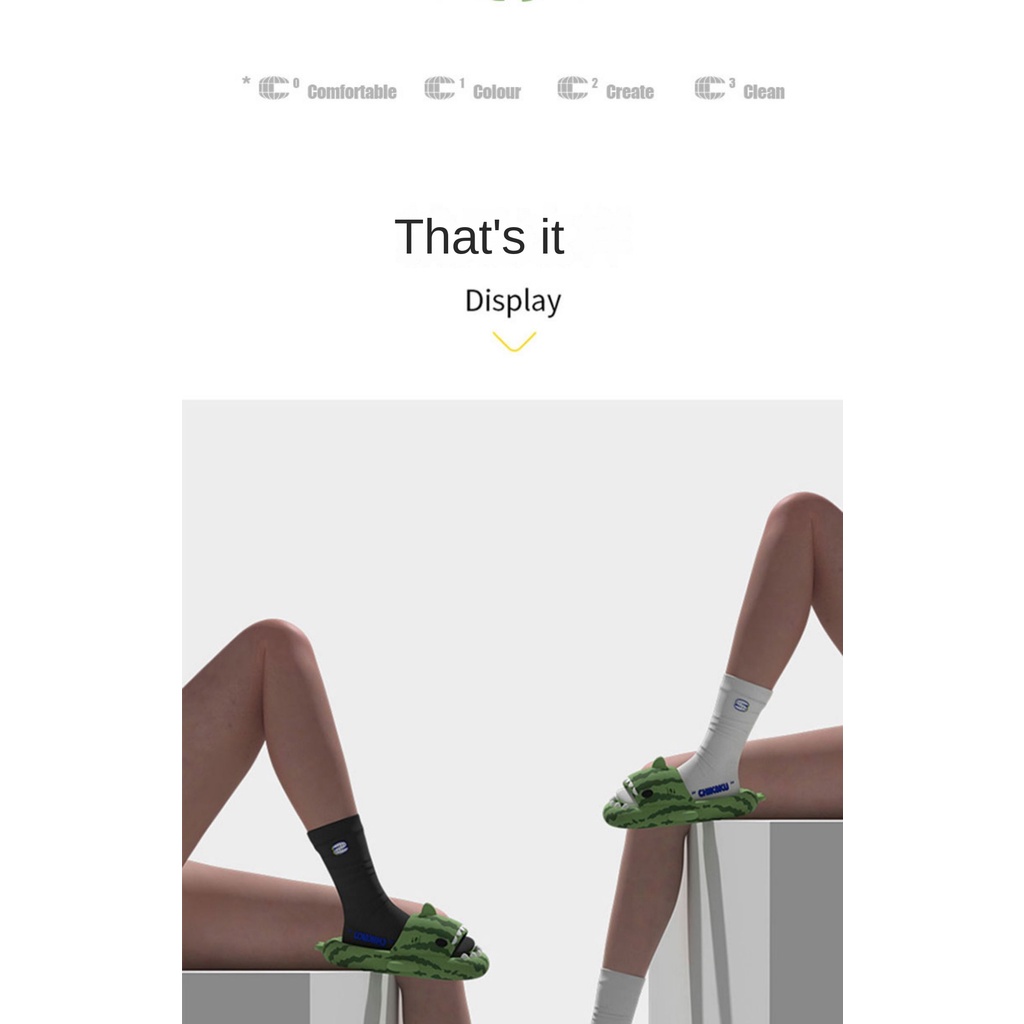 Dép Đi Trong Nhà Đế Dày Chống Trượt Hình Dép Cá Mập Dưa Hấu Cá Mập Nhỏ Độc Quyền Thời Trang Mùa Hè Cho Nam Và Nữ