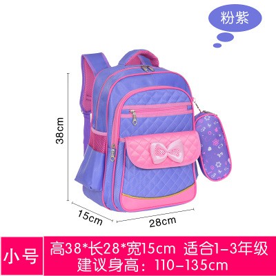 balo học sinh trẻ em schoolbag-cặp sách tiểu học nữ lớp 1 2 3 4 5 6-cặp nơ dễ thương cho bé