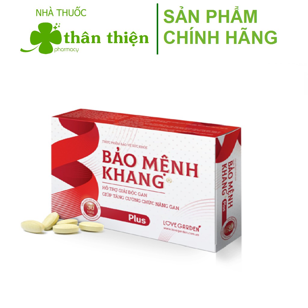 Bảo Mệnh Khang - Hỗ trợ tăng cường chức năng gan, giải độc gan, thanh nhiệt (30 viên)