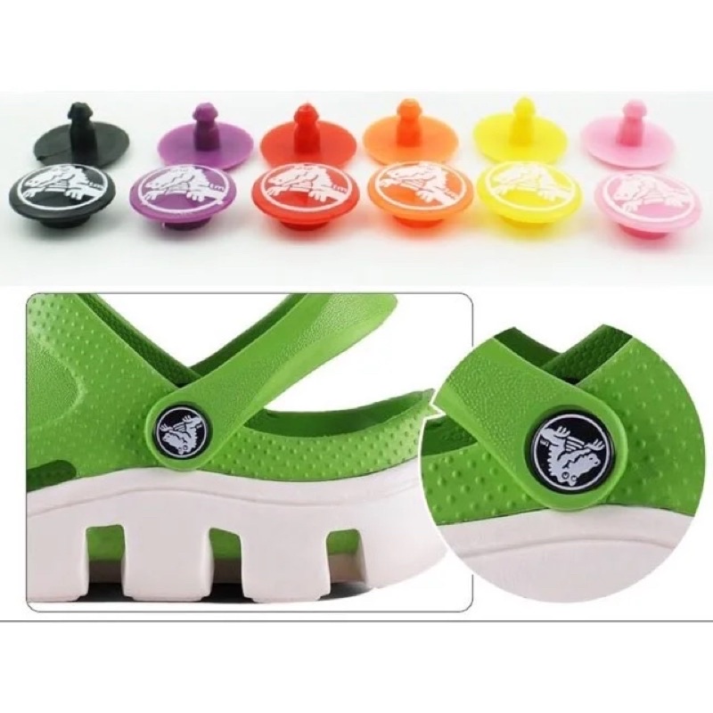 chốt gắn dép cá sấu cho dép mầu Đen