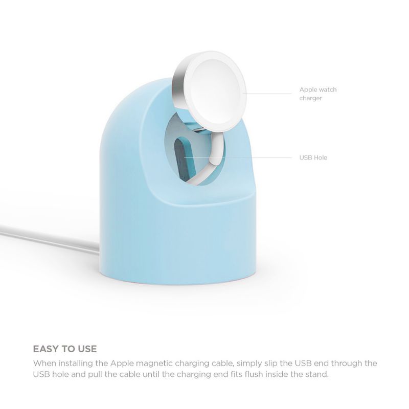 Đế Sạc Silicone Cho Đồng Hồ Thông Minh Apple Watch Series 4 / 3 / 2 / 1 44mm / 42mm / 40mm / 38mm