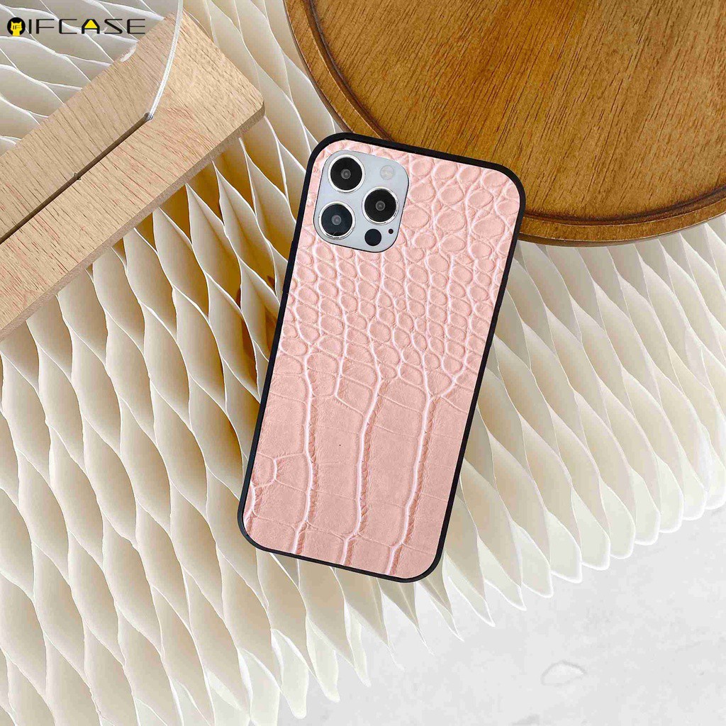 Samsung Galaxy A9 A6 A6+ A5 J8 J6 J6+ Plus 2018 J7 Pro 2017 J2 Grand Prime A40 Note 10 Lite 9 Phone Case Pink Crocodile Pattern Business Simple Leather Casing Case Cover