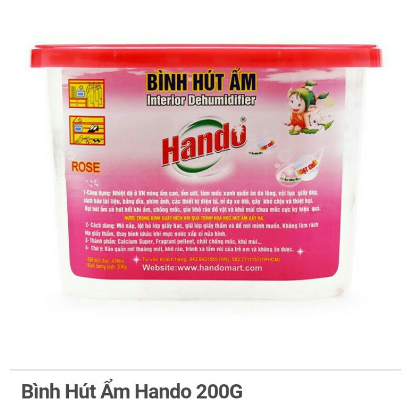 Bình hút ẩm Hando 200g