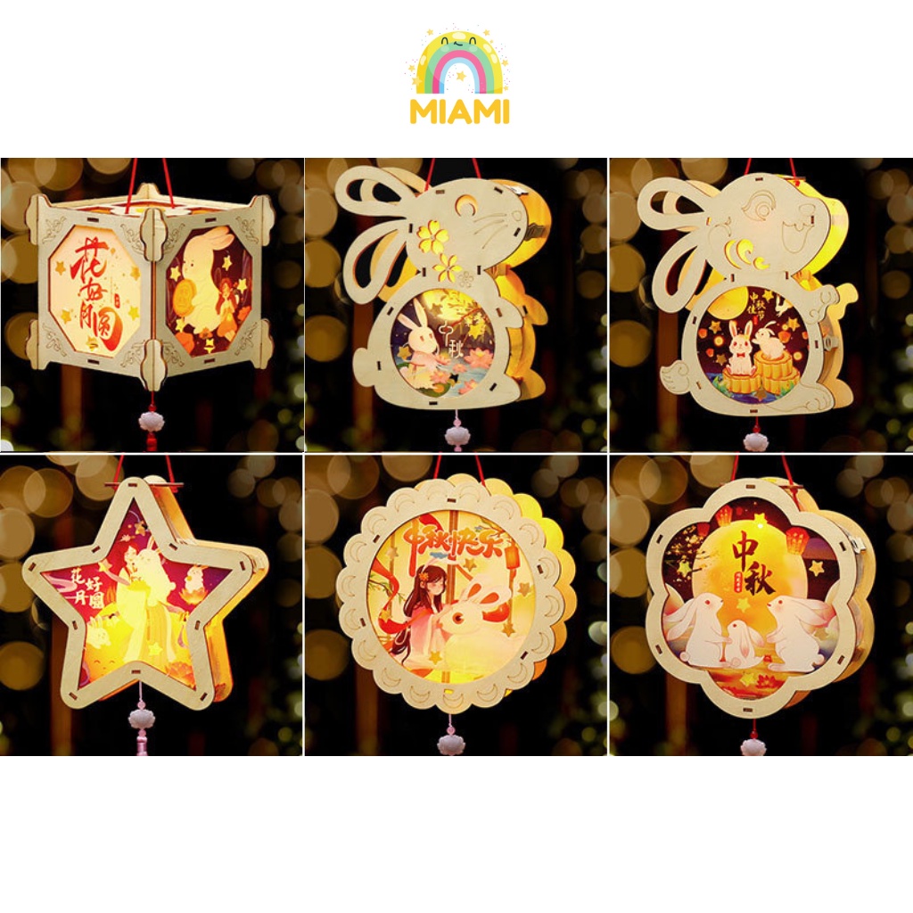 Đèn Gỗ Hình Con Vật Cute Đáng Yêu Handmade DIY Cho Bé, Đồ Treo Decor, Hot Trend 2022