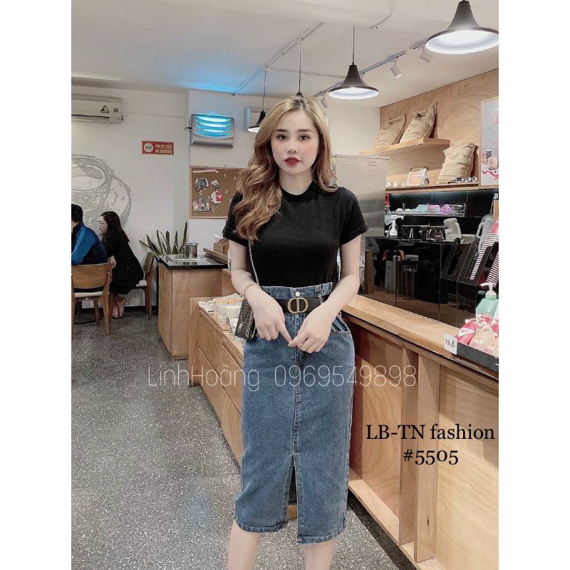Chân váy Jean dáng dài siêu hot TV5505 | BigBuy360 - bigbuy360.vn