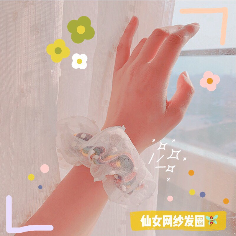 Băng Đô Họa Tiết Ngôi Sao Cầu Vồng Xinh Xắn Thời Trang Hàn Quốc