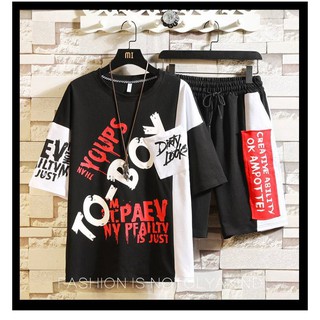 Thời trang trẻ em - Đồ bộ thun 100% cotton ngắn tay cho bé trai, bé gái, kiểu dáng Hiphop - Socnaukids (MS: 190516)