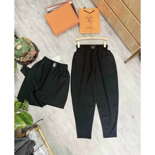 [Bigsize] Quần baggy cạp chun logo