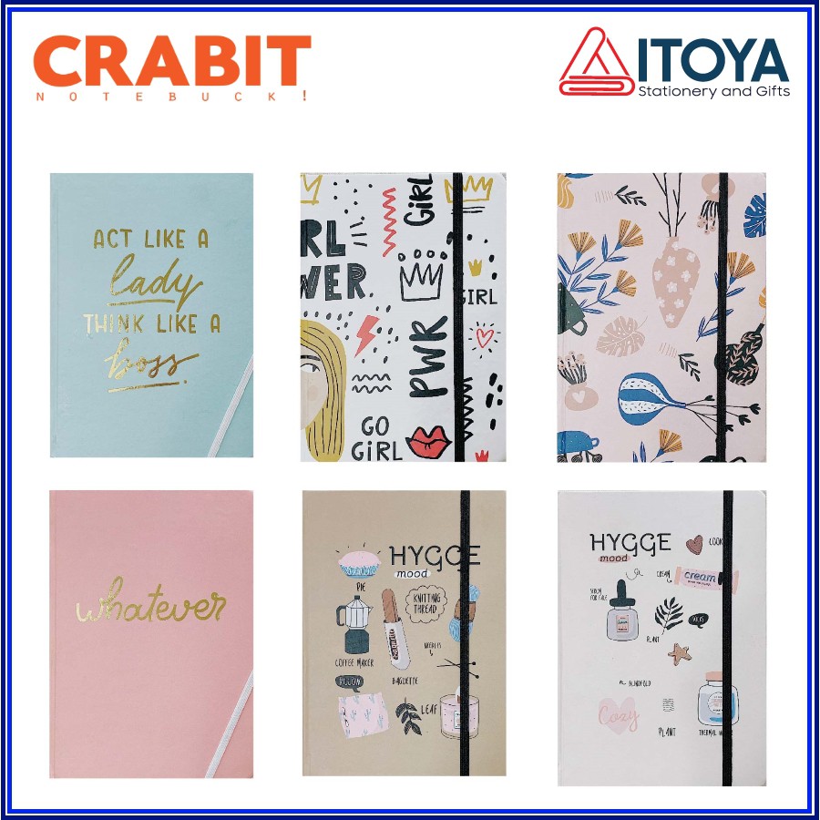 [Limited Product] Sổ tay Bujo Crabit, ruột dotgrid (chấm), 180 trang