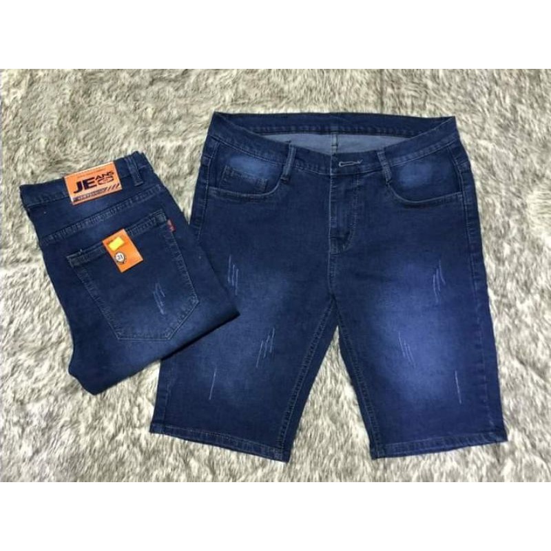 Quần Jean lửng nam -Xanh dương | BigBuy360 - bigbuy360.vn
