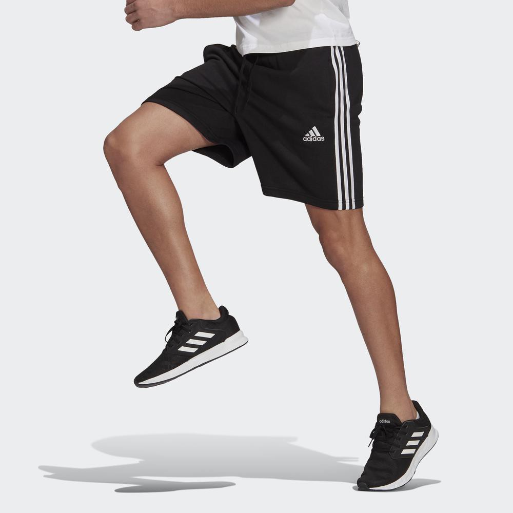 Essentials Pháp Terry 3-Stripes Shorts Nam Màu đen GK9597 | BigBuy360 - bigbuy360.vn