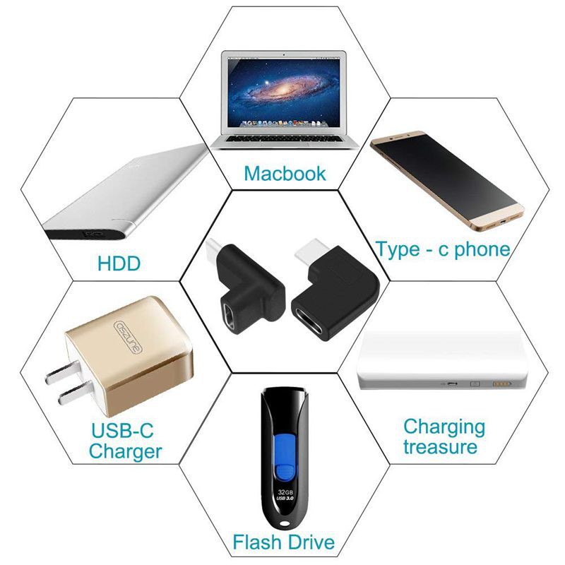 Đầu Nối Dài Usb Loại C 90 Độ G4