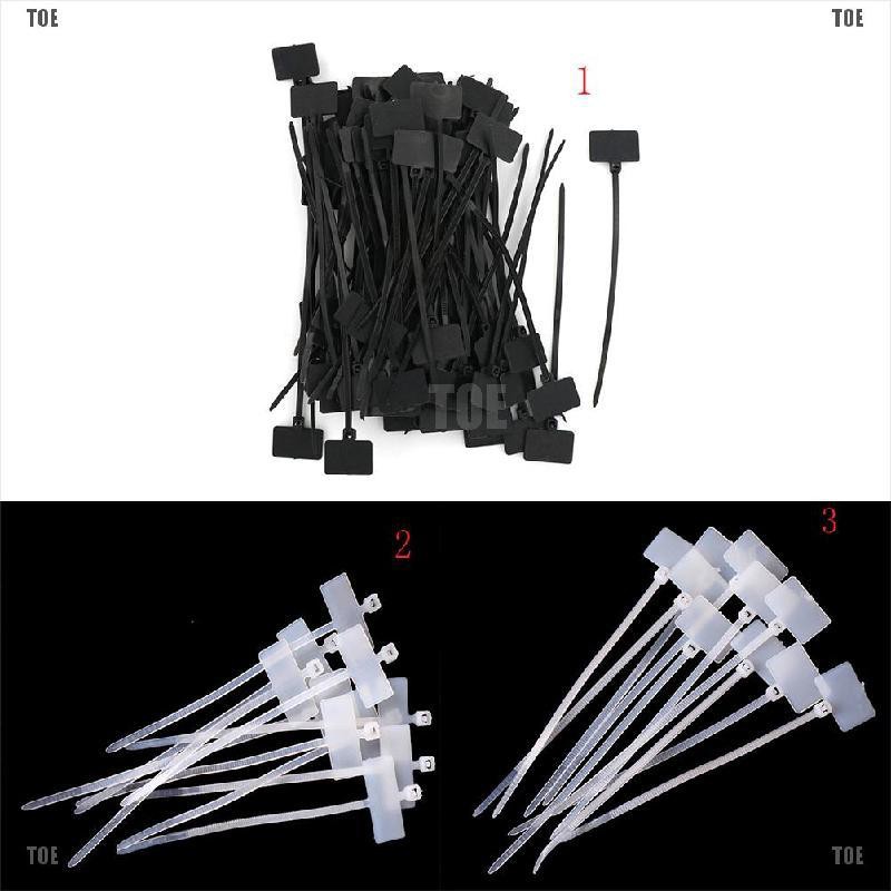 Bộ 10 thẻ đánh dấu dây cáp Rj45 Rj12 bằng nylon tự khóa