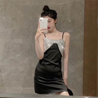 Váy lụa 2d nơ kim sa