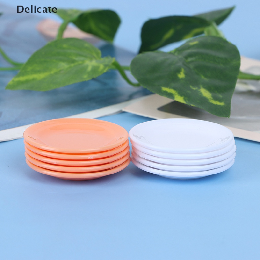 Bộ 5 dĩa đồ chơi trang trí nhà búp bê tỉ lệ 1:12