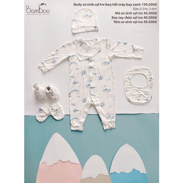 Lil little love - Body vải petit Lil little love cho bé 3-7kg