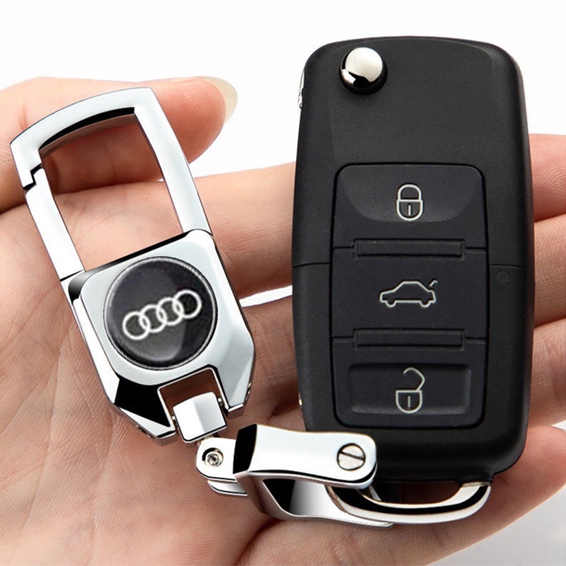móc chìa khóa ô tô Audi móc khóa hợp kim