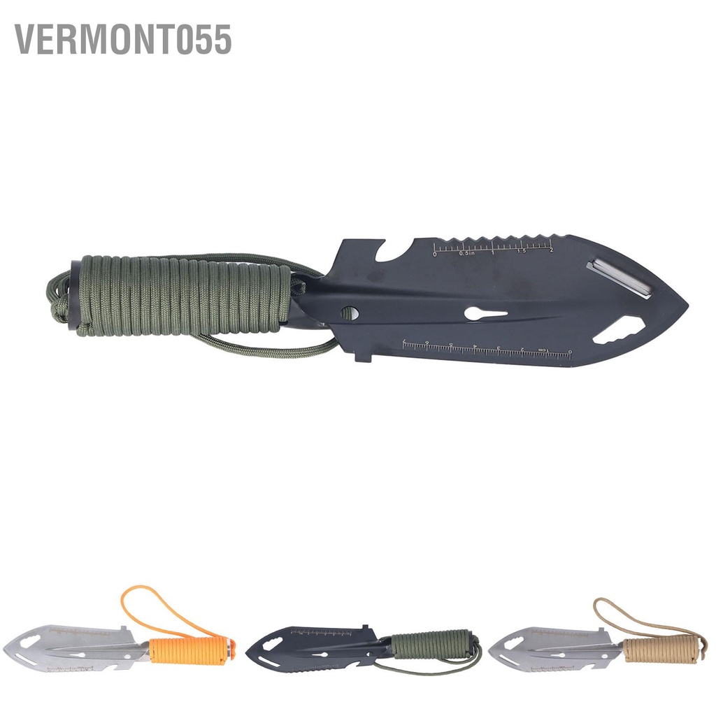 Có thể bán buôn Mini Trowel Balo Xẻng Thép không gỉ đa chức năng để làm vườn Trồng cây sinh tồn ngoài trời Vermont055 Hàng giao ngay