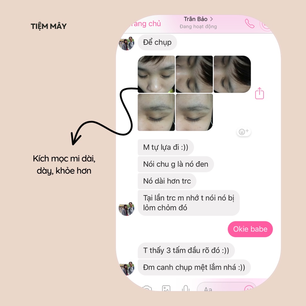 Tinh chất dưỡng mi giúp kích thích mọc mi và dưỡng mi chắc khỏe - Handmade