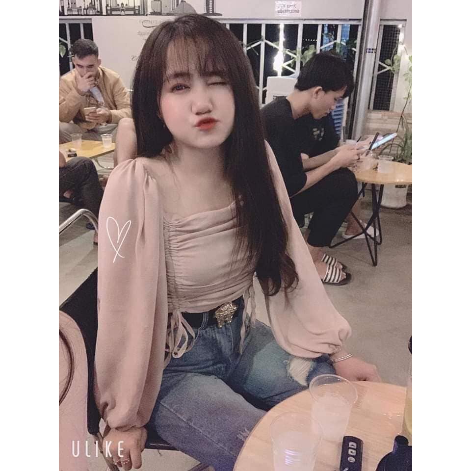 Áo nữ kiểu rút dây đũi xinh xắn