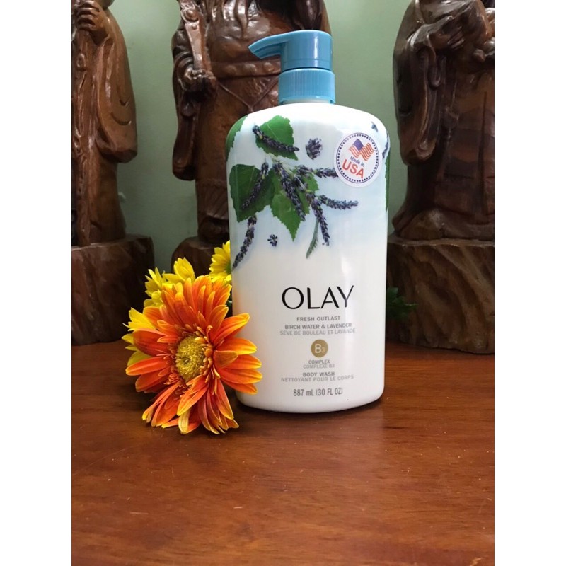 FSSMAR27 GIẢM 20% - FSSMAR27 GIẢM 60% [USA]Sữa tắm Olay hương hoa Lavender (Purifying birch Water&Lavender) 887ml