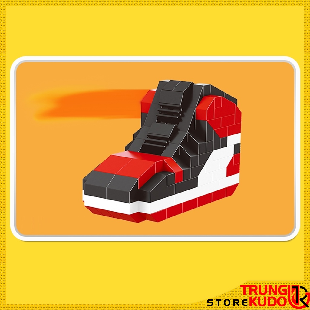 Mô hình Giày Móc Khóa dạng Đồ chơi xếp hình hình giày có móc treo dùng làm quà tặng bạn bè, đồ decor