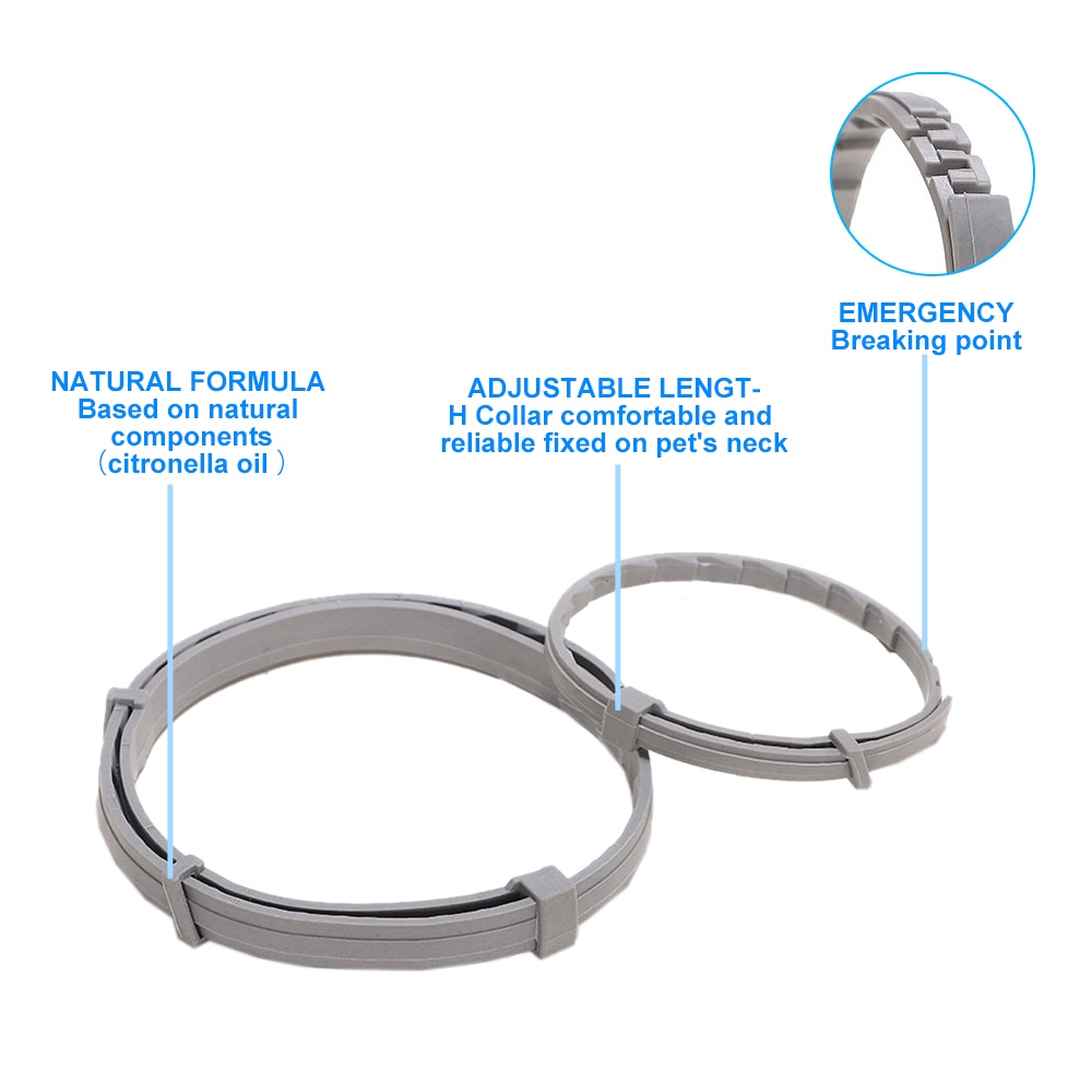 Vòng Cổ Chống Bọ Chét Và Côn Trùng Có Thể Thu Gọn 38cm 70cm Cho Thú Cưng Mèo