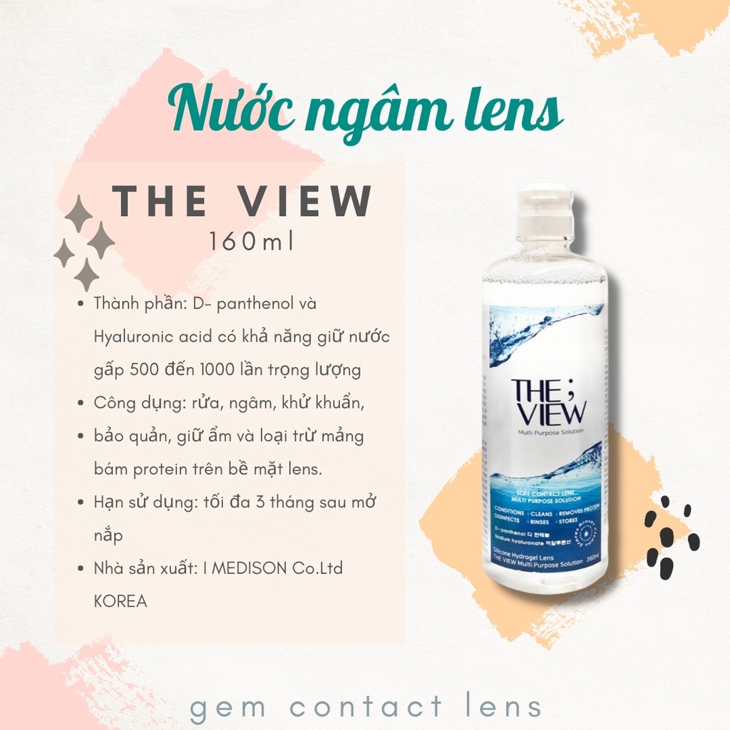 [TỔNG HỢP] Nước Ngâm Và Nhỏ Mắt Cho Lens QEYE CARE, THE VIEW, DREAMEYE Cấp Ẩm Cho Mắt Nhạy Cảm