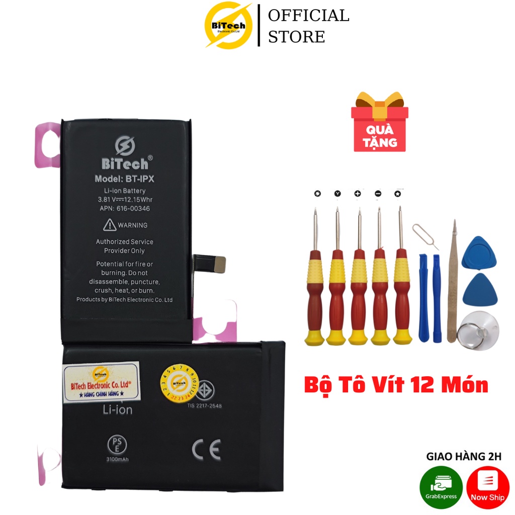 Pin điện thoại dung lượng cao BITECH BT-X