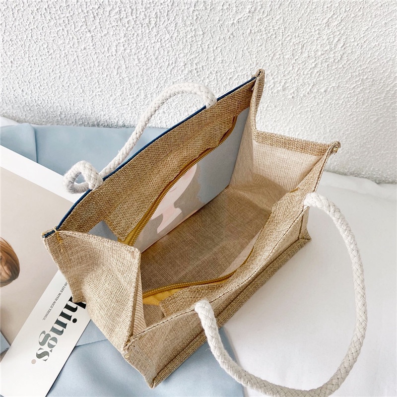 Túi Xách Canvas Sức Chứa Lớn Thời Trang Cho Nữ