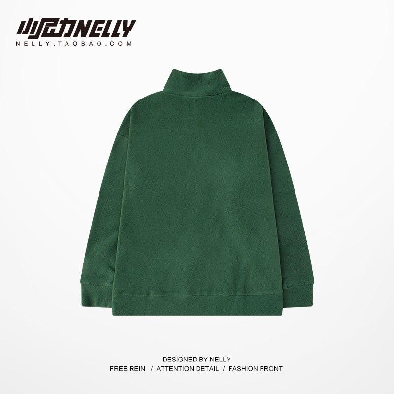 Áo nỉ thu đông Nelly Heybig cổ đứng - Supeeon