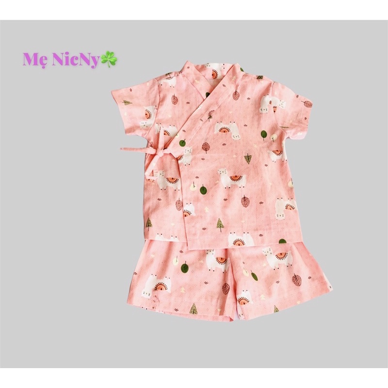Yukata bộ cho bé  chất thô lụa Hàn